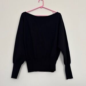 Edikted Black Off-the-Shoulder Sweater